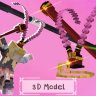 Monkey King style 3D Model Item pack